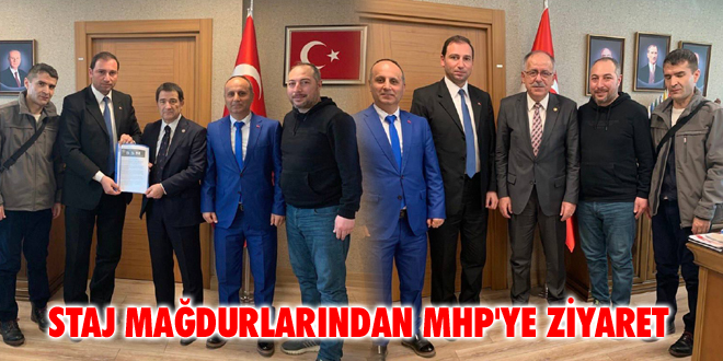 Staj Mağdurlarından MHP'ye Ziyaret