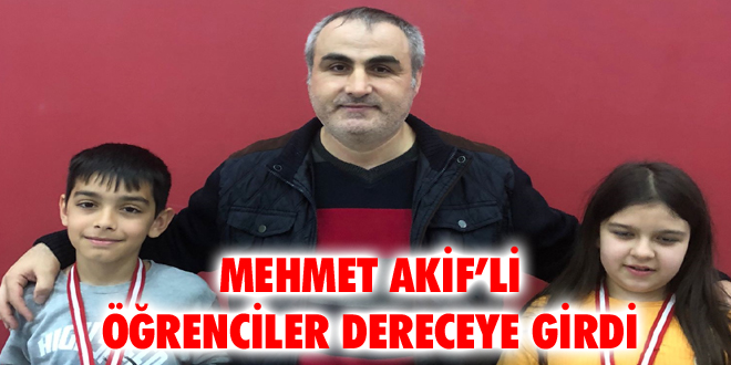 Mehmet Akif’li Öğrenciler Dereceye Girdi