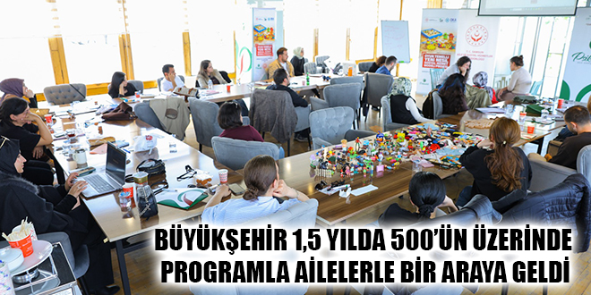 BÜYÜKŞEHİR 1,5 YILDA 500’ÜN ÜZERİNDE PROGRAMLA AİLELERLE BİR ARAYA GELDİ