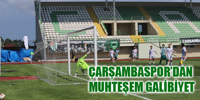 ÇARŞAMBASPOR’DAN MUHTEŞEM GALİBİYET